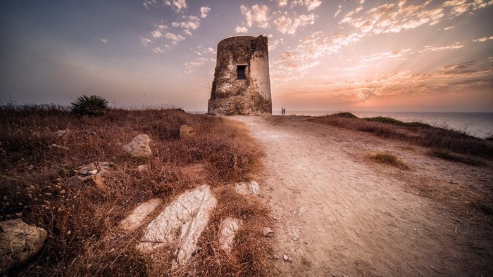 nature, ruin, tower, outdoors