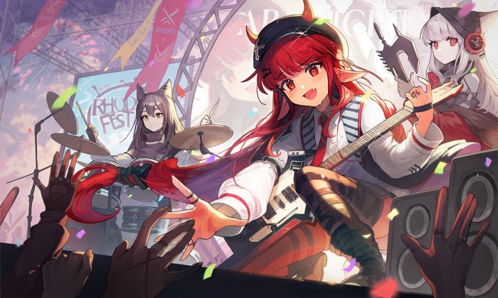 Vigna and Texas from Arknights Performing Live