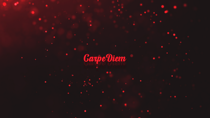 4K, red background, typography, Carpe Diem, red, minimalism