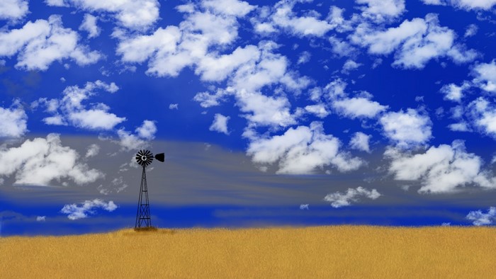 digital painting, landscape, nature, digital art