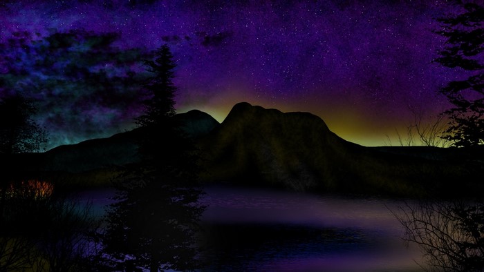 digital art, digital painting, landscape, nature