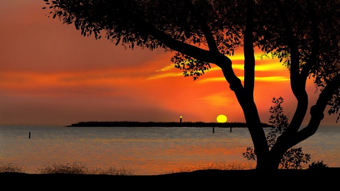 nature, landscape, digital painting