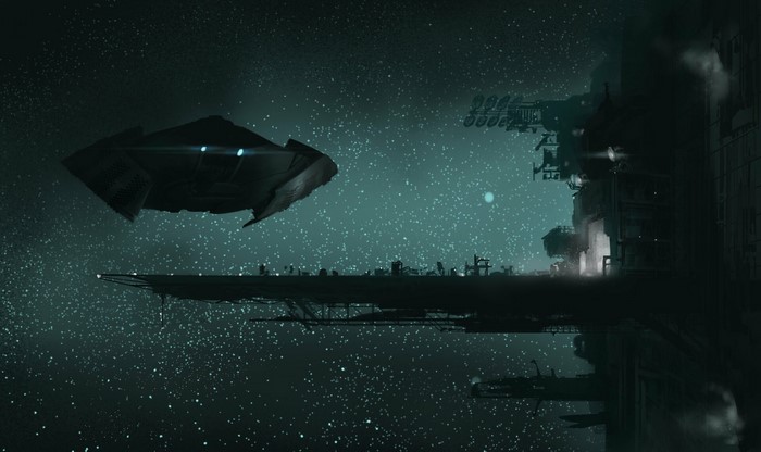 artwork, space, spaceship, science fiction