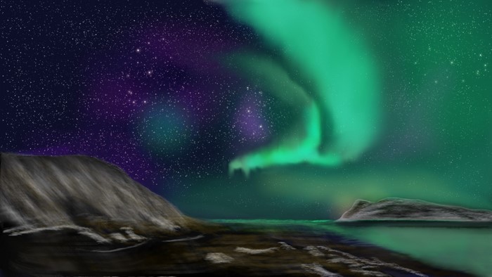 nature, digital painting, landscape