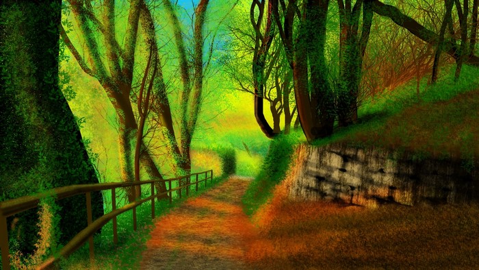 digital painting, landscape, nature