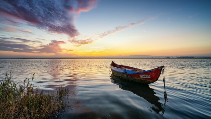 outdoors, sky, boat, water, sunlight, vehicle, numbers, nature