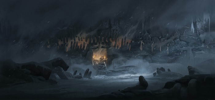 4K, artwork, ArtStation, cold, fantasy art, Ede Laszlo, ice, snow