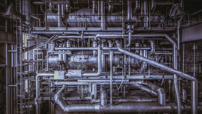 industrial, pipes, factories, technology