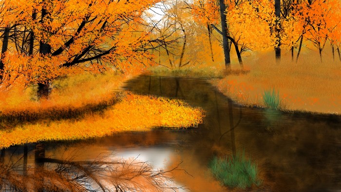digital painting, landscape, nature