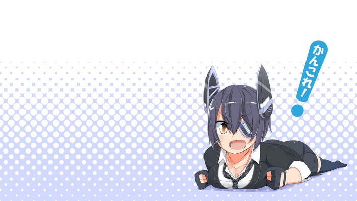 Tenryuu (KanColle), Kantai Collection, cleavage, anime girls, lying on front, Toudori