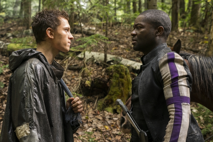 Tom Holland and David Oyelowo in Chaos Walking
