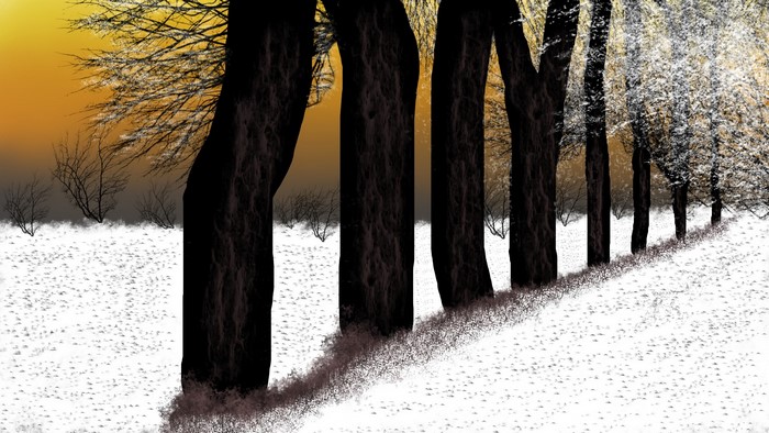 landscape, nature, digital painting