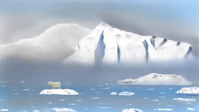 landscape, nature, digital painting
