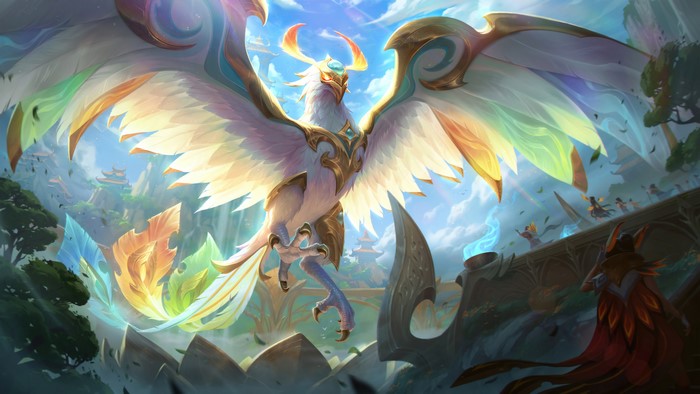 4K, divine, digital art, Anivia (League of Legends), creature, video games, Ice (artist), League of Legends, GZG, Anivia, Riot Games, pixel art, phoenix, 4K