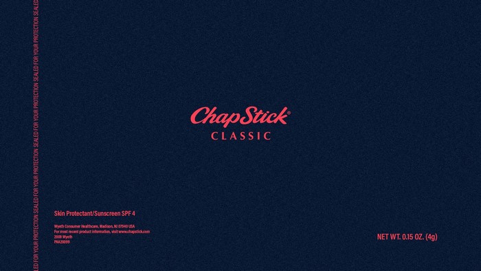 blue background, simple background, ChapStick