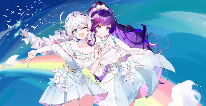 Honkai Impact, 2D, anime girls, Raiden Mei, Kiana Kaslana, Benghuai Xueyuan 2
