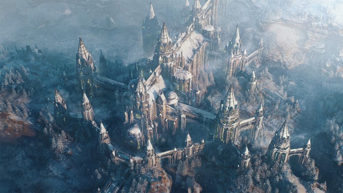 digital art, artwork, castle