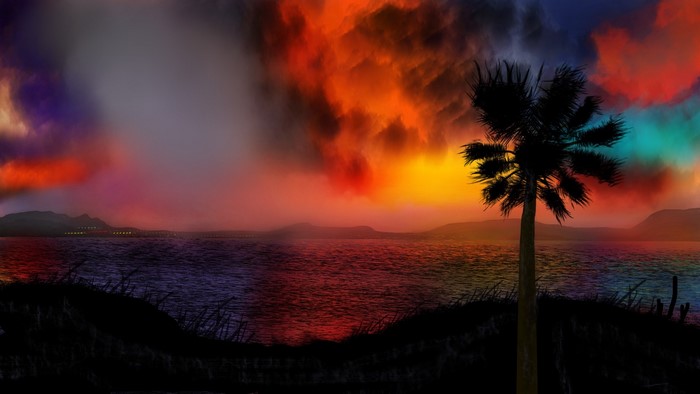 landscape, nature, digital painting