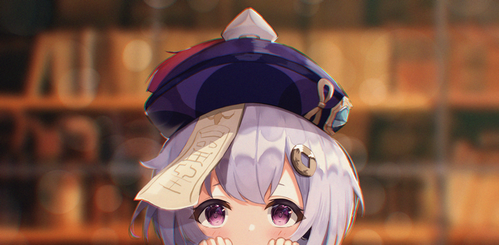 Bitseon, anime girls, Qiqi (Genshin Impact), Genshin Impact