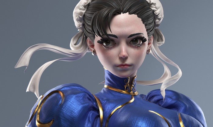 video game warriors, video game girls, Chun-Li, video game art, artwork, Street Fighter, video games, ArtStation, Cheng Xing