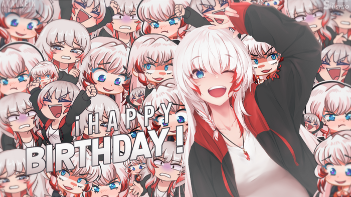 Koemi Akayuki, Virtual Youtuber, collage, anime girls, chibi