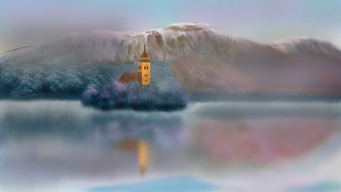 landscape, nature, digital painting