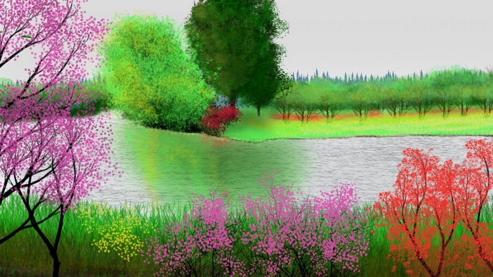 nature, landscape, digital painting