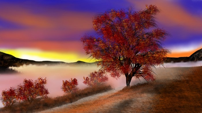 digital painting, landscape, nature