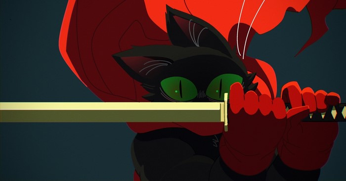 sword, katana, cape, gloves, Sheriff Mao Mao, feline, Anthro, Vetiver N, Mao Mao