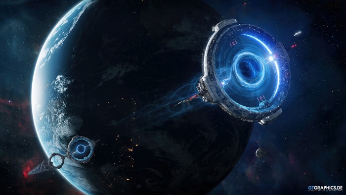 planet, artwork, science fiction, GTGraphics, space