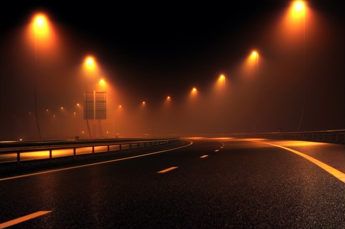 4K, mist, highway, night, traffic lights, street light, road, dark, photography, asphalt, Freeway, light bulb, pattern, street, Amsterdam