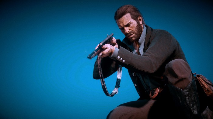 screen shot, Arthur Morgan, video game characters, rifles, Red Dead Redemption 2, Rockstar Games, video games, video game man