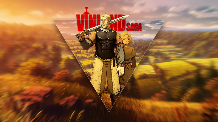 triangle, Vinland Saga, Askeladd, weapon, anime, sword, anime boys, anime men