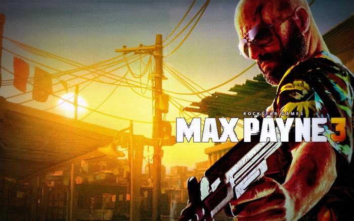 video game art, Max Payne, sunglasses, weapon, video game characters, Max Payne 3