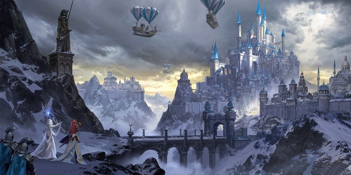 Heroes of Might and Magic 3, artwork, castle, fantasy art, video games, Heroes of Might and Magic