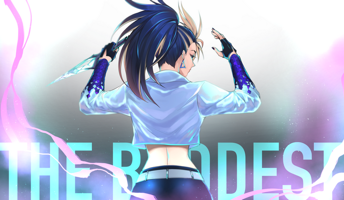 Akali(League of Legends), Akali, KDA Akali, DeviantArt, digital art, Noriben (Artist), League of Legends, illustration, character design