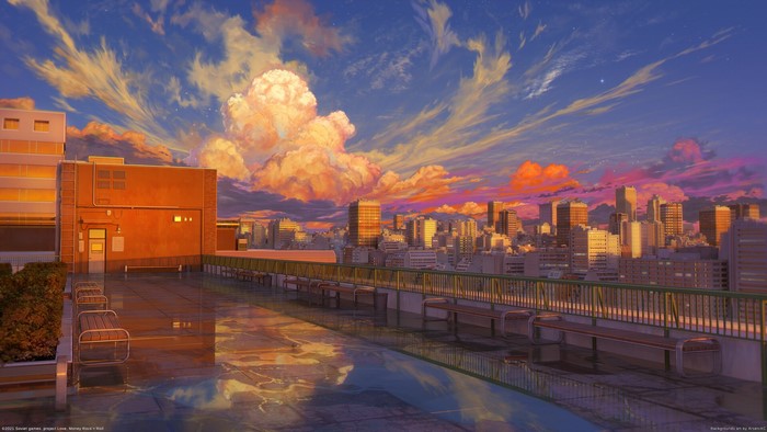 digital art, artwork, cityscape, ArseniXC, building