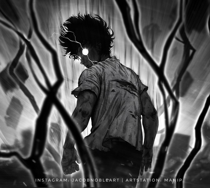 Shigeo Kageyama from Mob Psycho 100 Digital Art