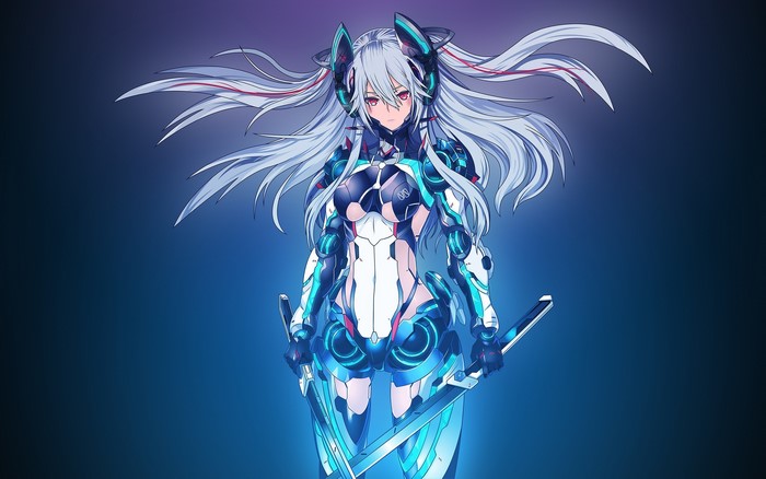 Xenoblade, sword, weapon, long hair, Xenoblade Chronicles, girls with swords, anime, anime girls