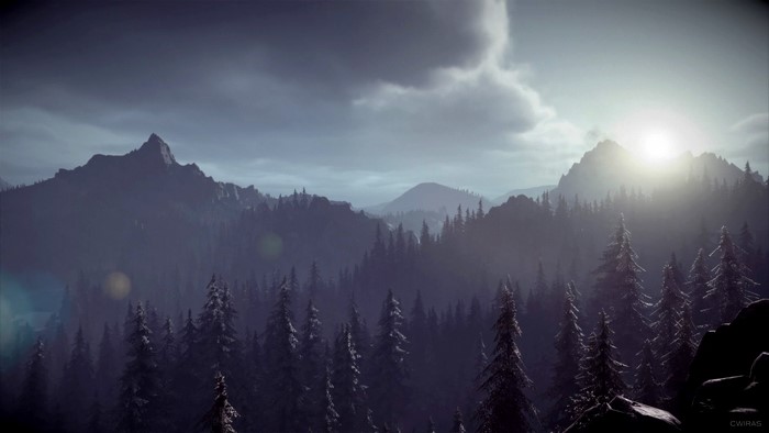 mountains, video game art, Days Gone, PlayStation 4, 4Gamers, landscape, Sony, forest, PlayStation, sunset, video games