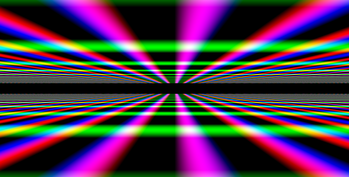 abstract, 3D, simple, colorful, spectrum, digital art, neon, lines