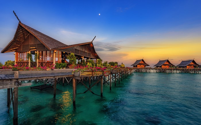 4K, resort, Asia, Hainan, water, building