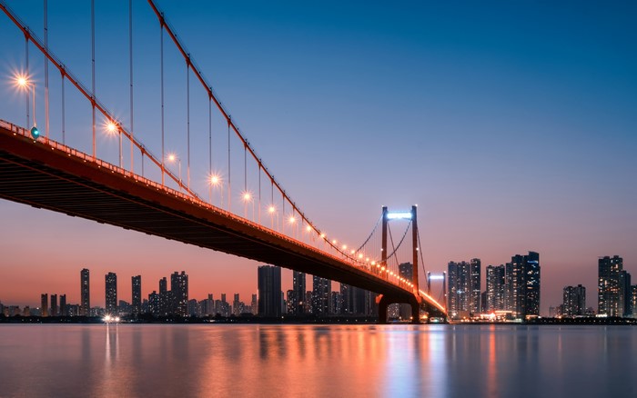 4K, chinese city, China, city lights, ChongQing
