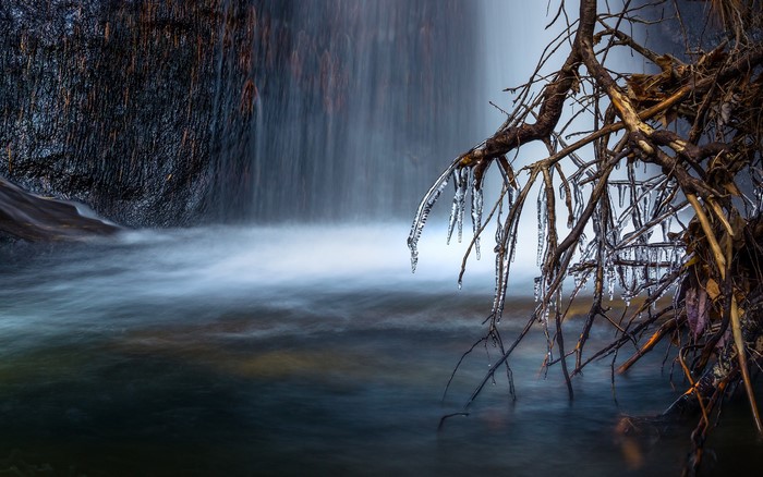 ice, waterfall, cold, nature