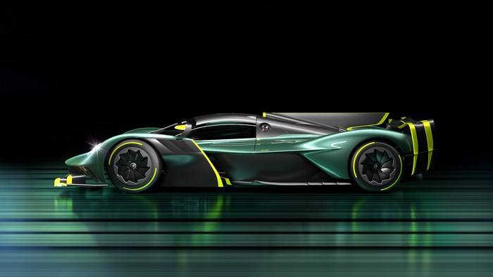Aston Martin Valkyrie AMR Pro green supercar