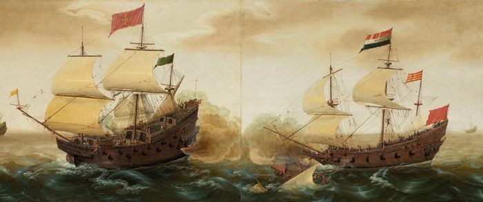 4K, painting, ship, oil painting