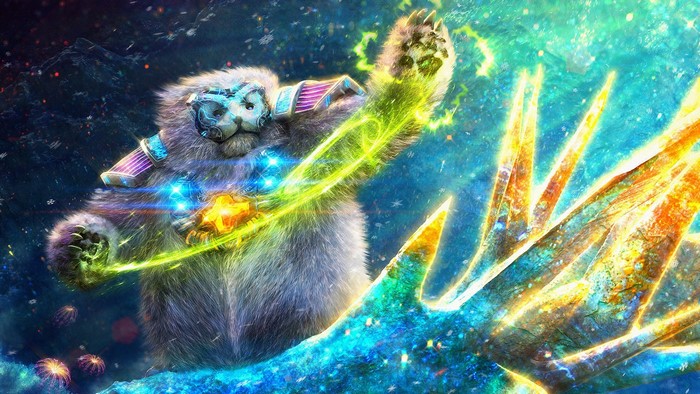 mountains, snow, furry, fantasy art, creature, Yuliya Zabelina, ArtStation, digital art, artwork, magic