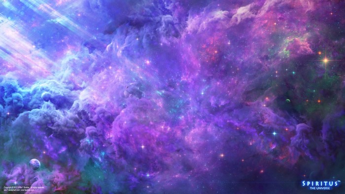 Yuliya Zabelina, Spiritus the universe, space, nebula, digital art, planet, fantasy art, clouds