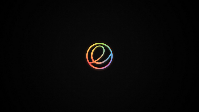 Unix, elementary OS, black background, operating system, logo, Linux, RGB