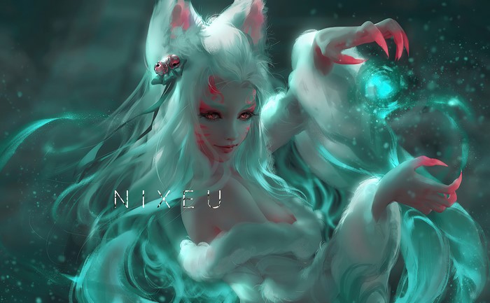 4K, fantasy art, Nixeu, artwork